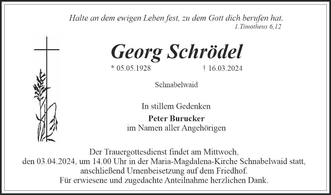 Herr Georg Schrödel