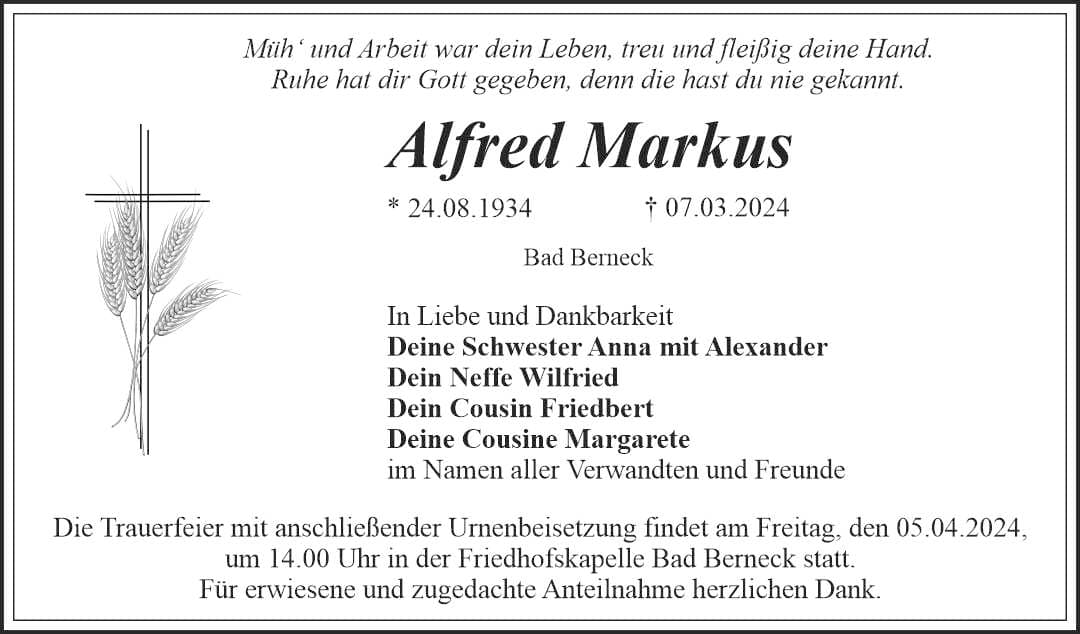 Herr Alfred Markus