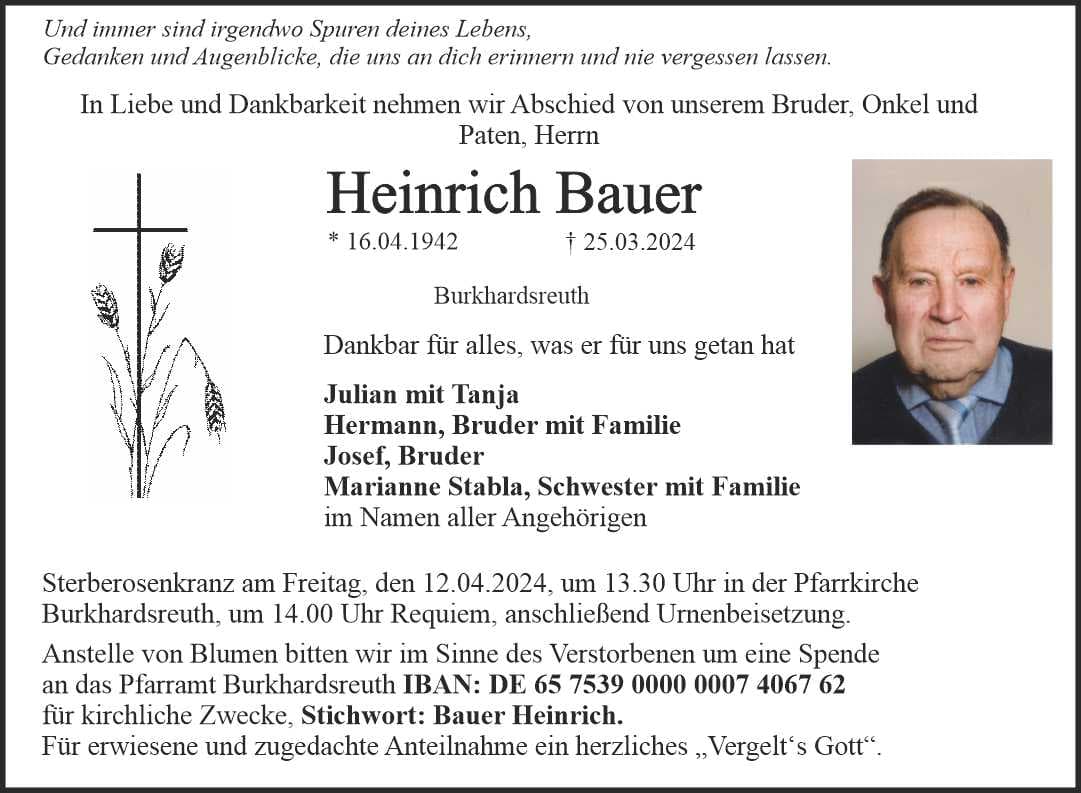 Herr Heinrich Bauer