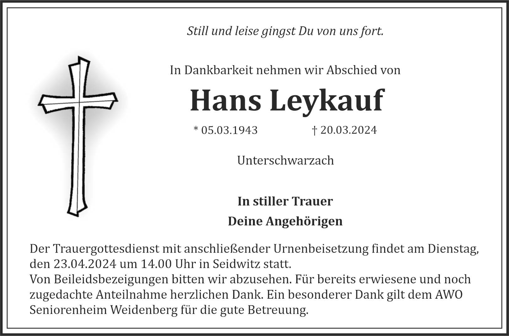 Herr Hans Leykauf