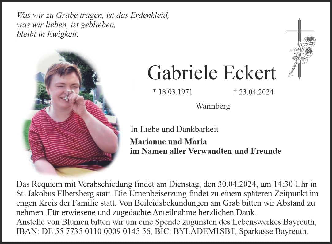 Frau Gabriele Eckert