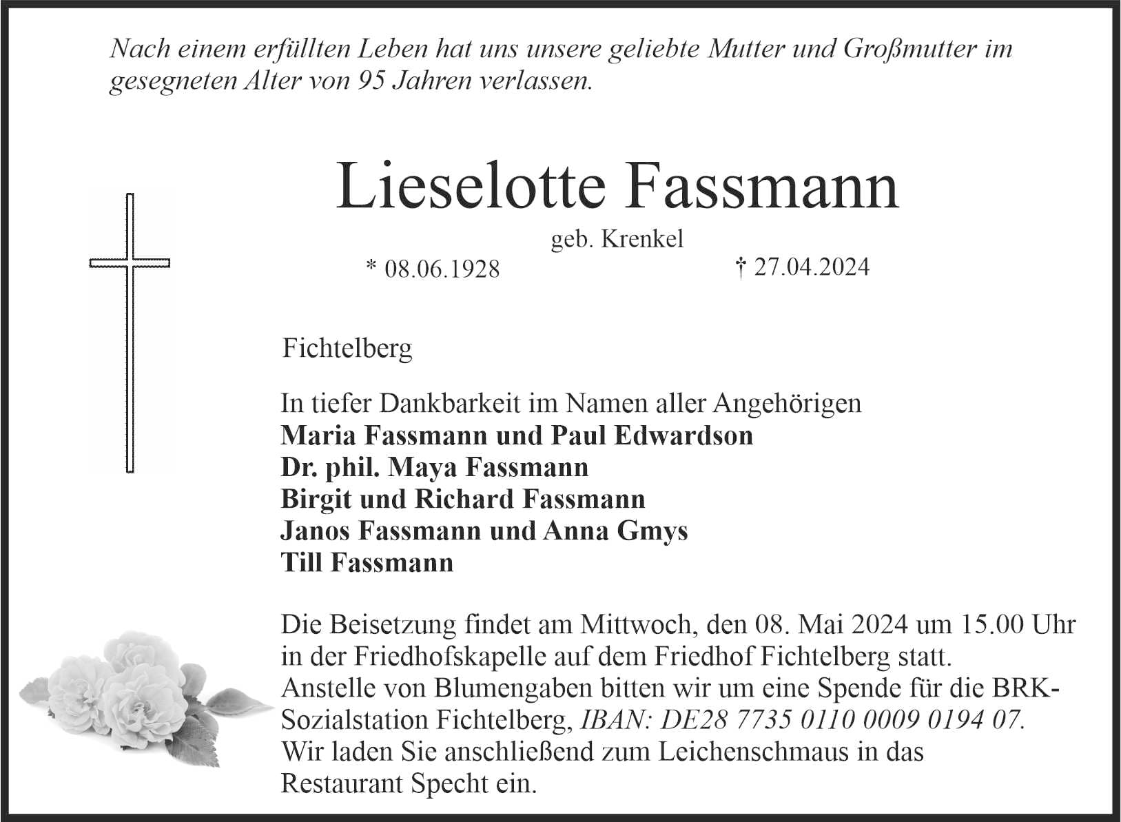 Frau Lieselotte Fassmann
