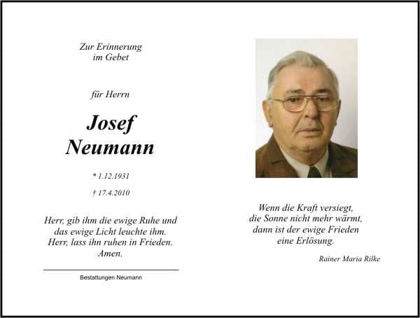 Herr Josef Neumann