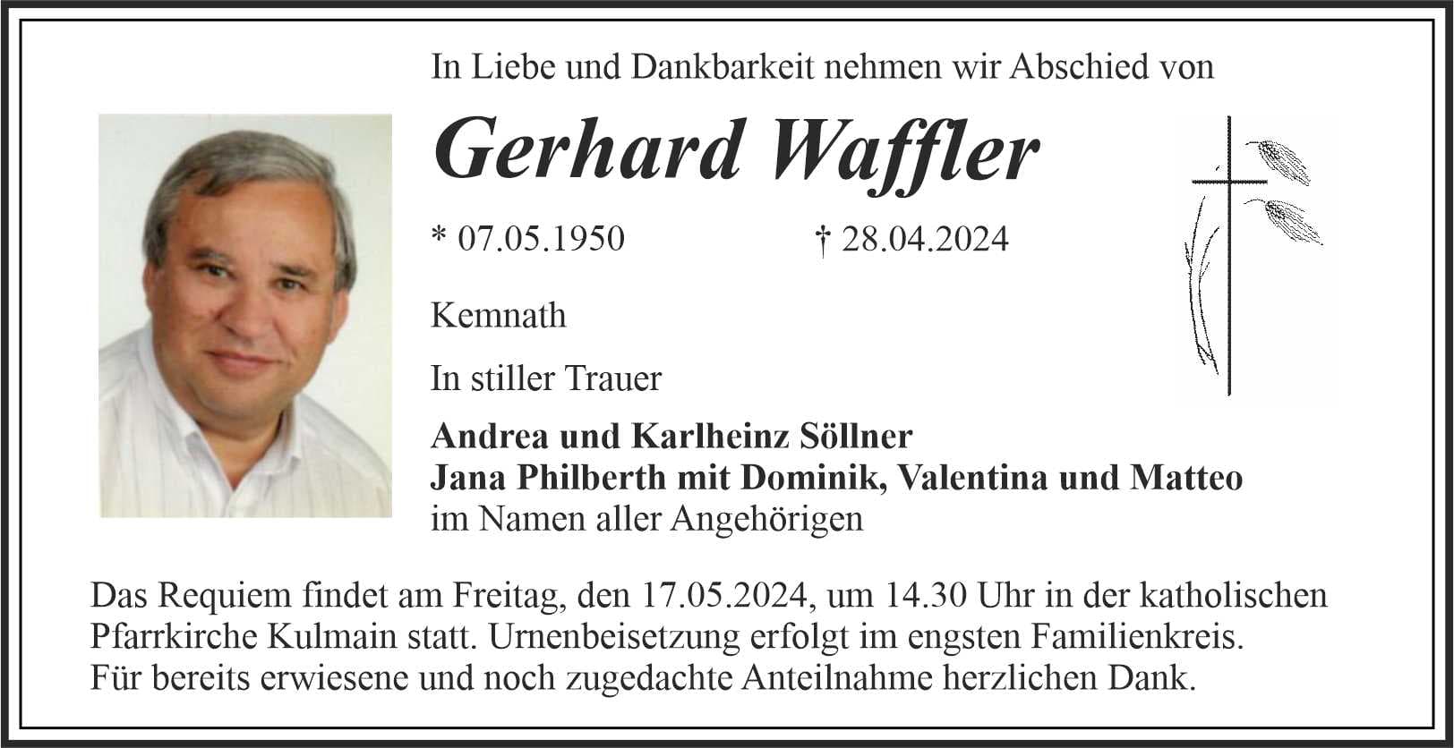 Herr Gerhard Waffler