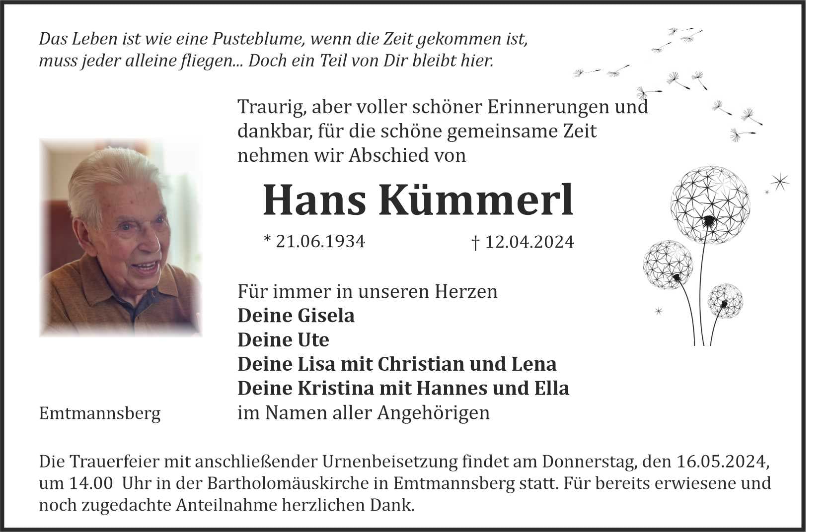 Herr Johann Kümmerl