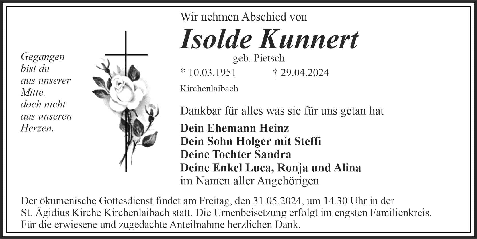 Frau Isolde Kunnert
