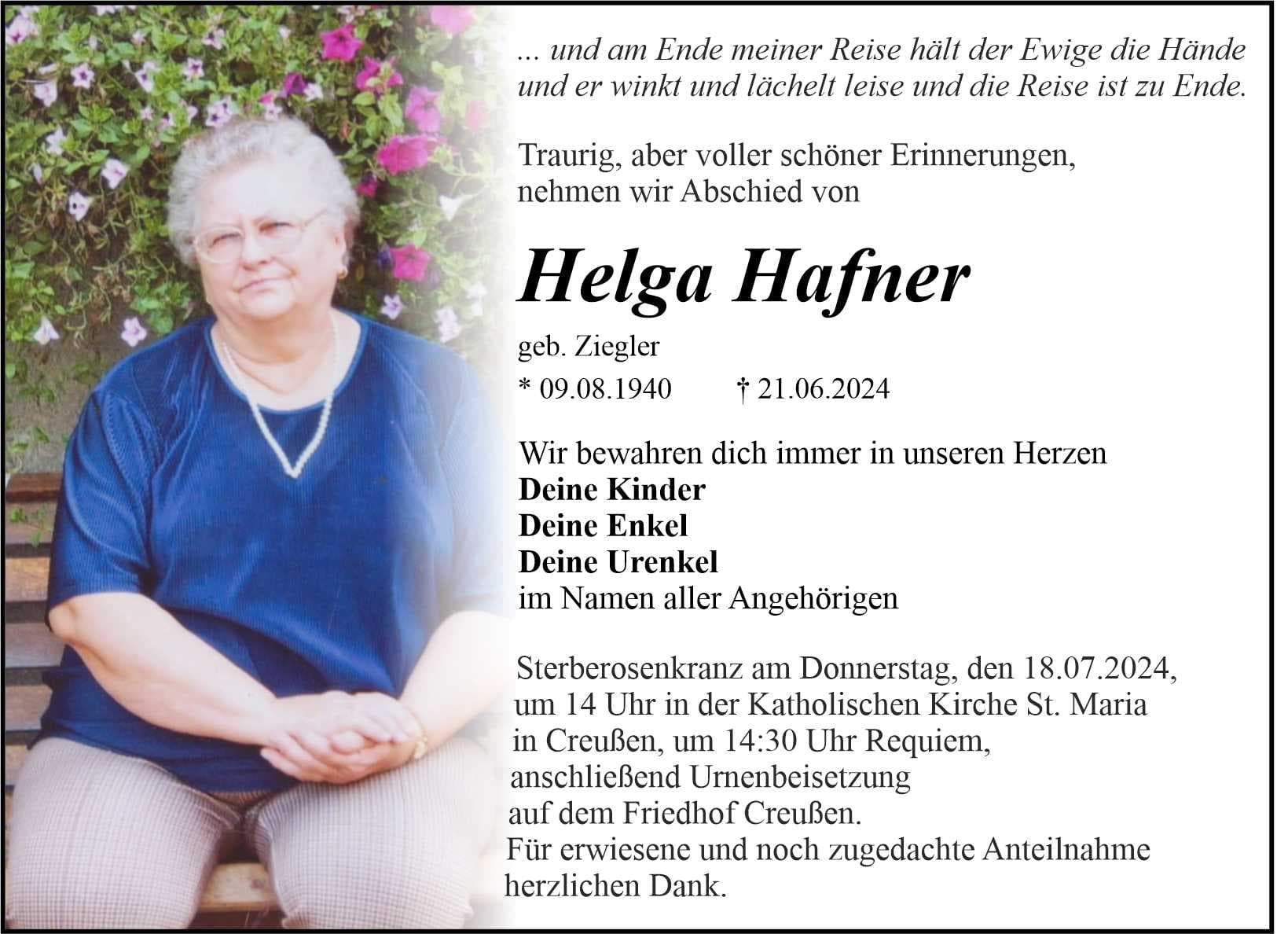 Frau Helga Hafner