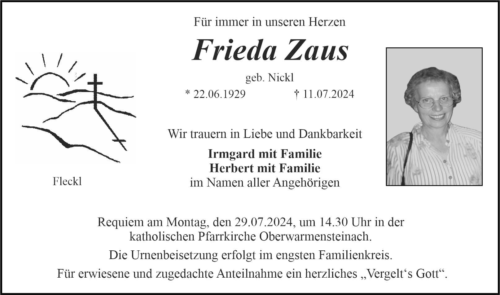Frau Frieda Zaus