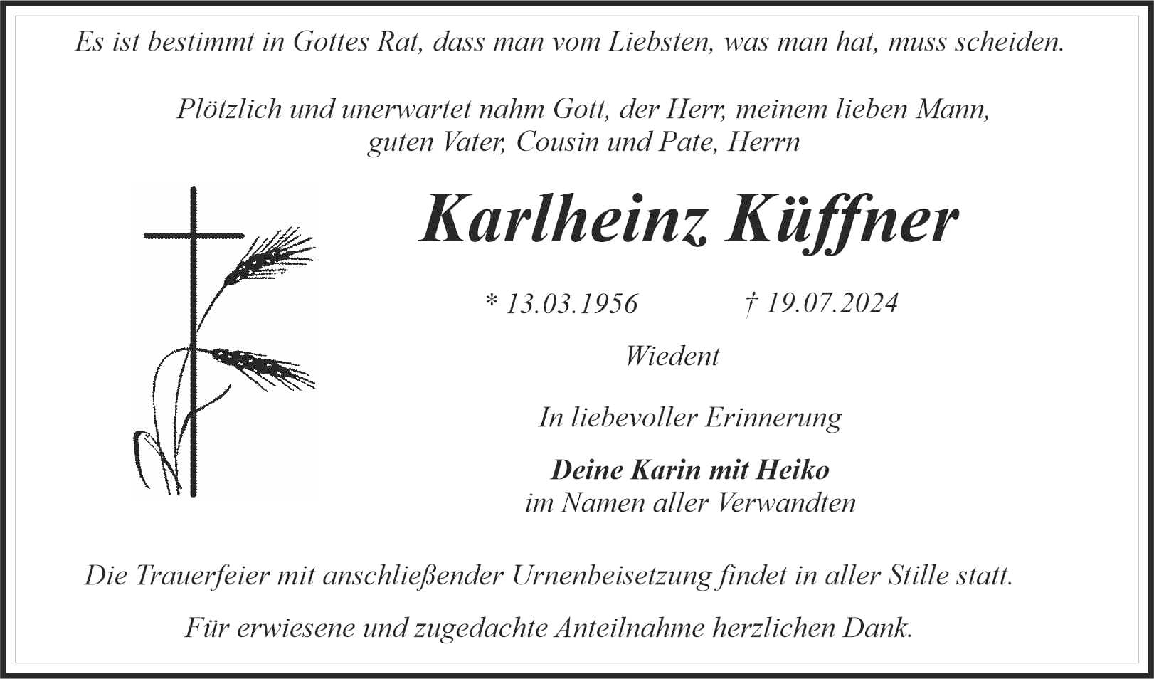 Herr Karlheinz Küffner