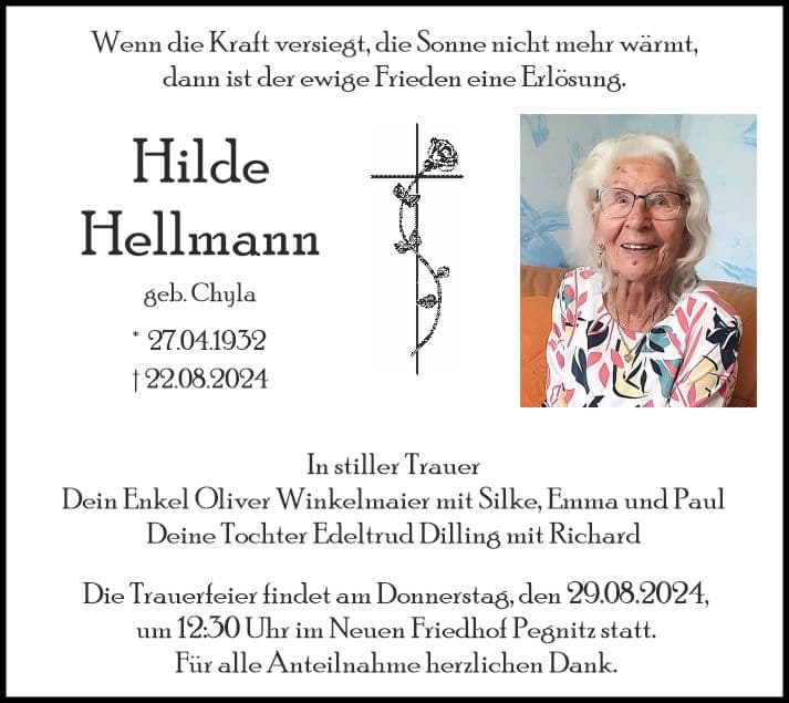 Frau Hilde Hellmann