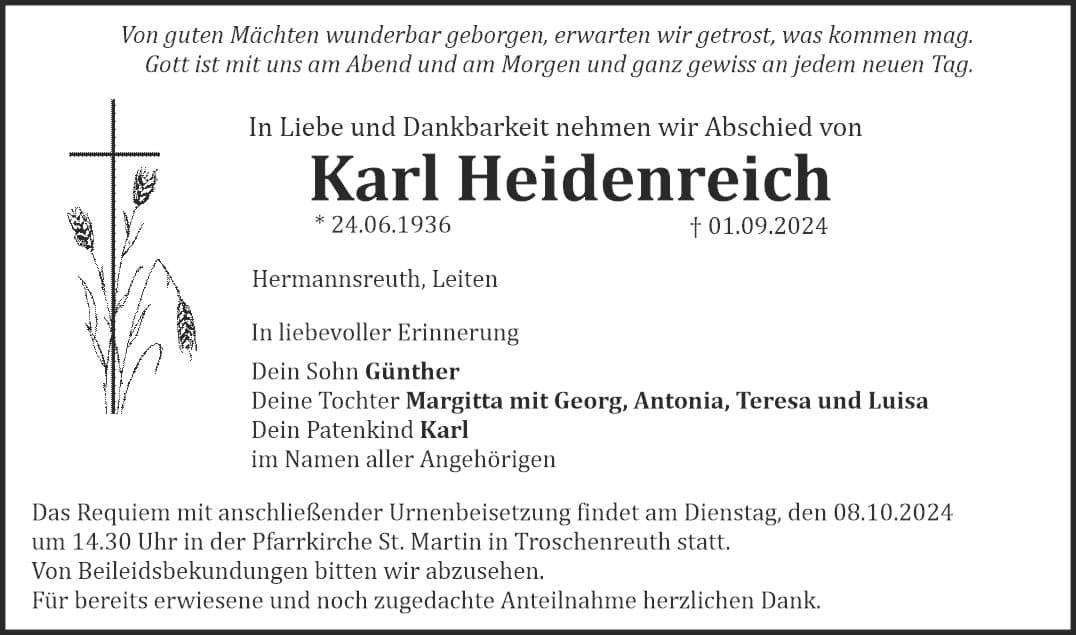Herr Karl Heidenreich