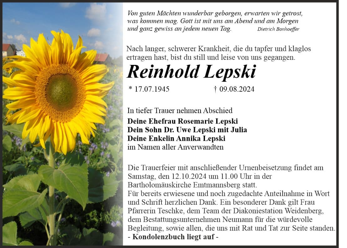 Herr Reinhold Lepski