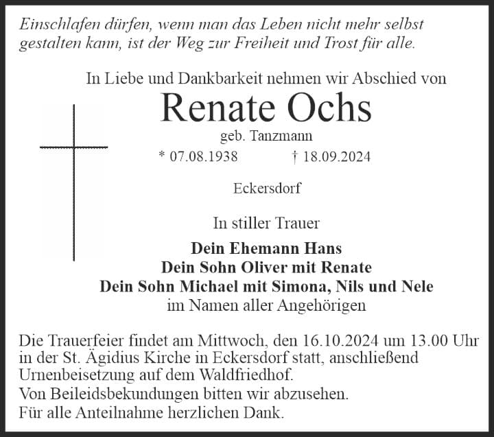 Frau Renate Ochs