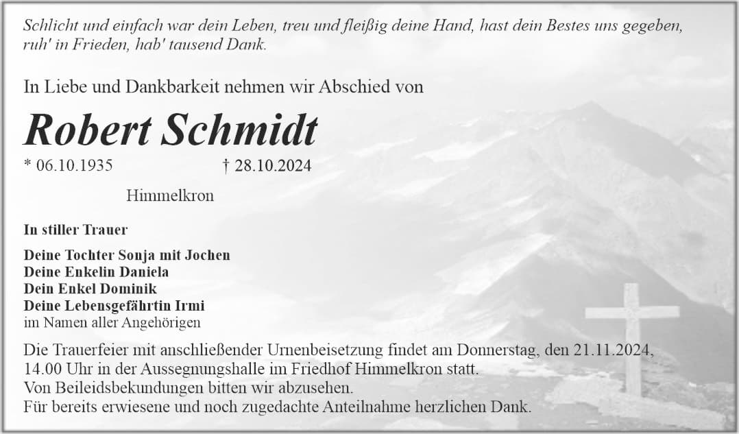 Herr Robert Schmidt