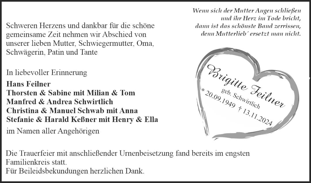 Frau Brigitte Feilner