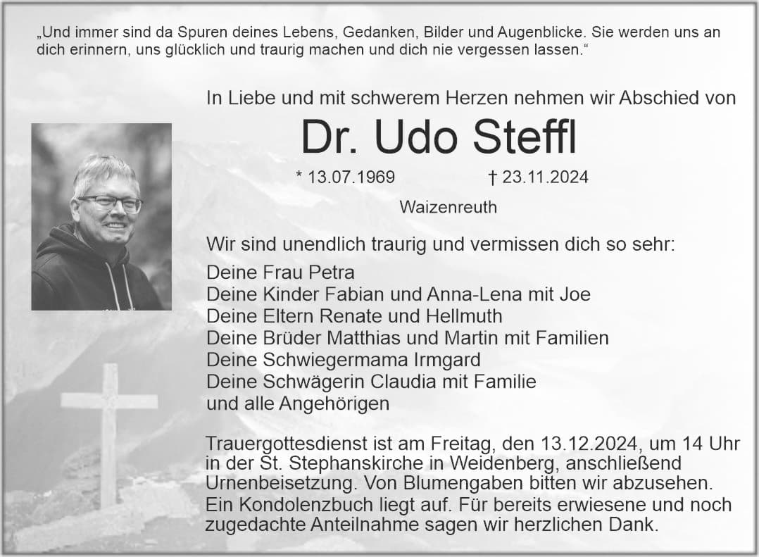 Herr Dr. Udo Steffl