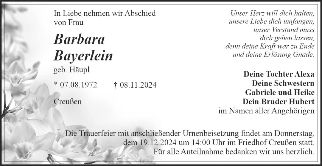 Frau Barbara Bayerlein