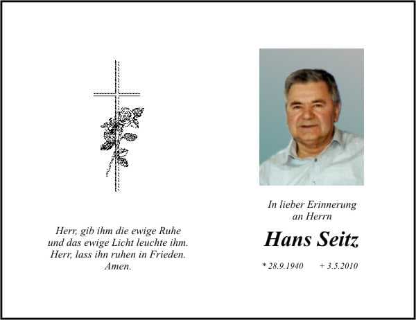 Herr Hans Seitz