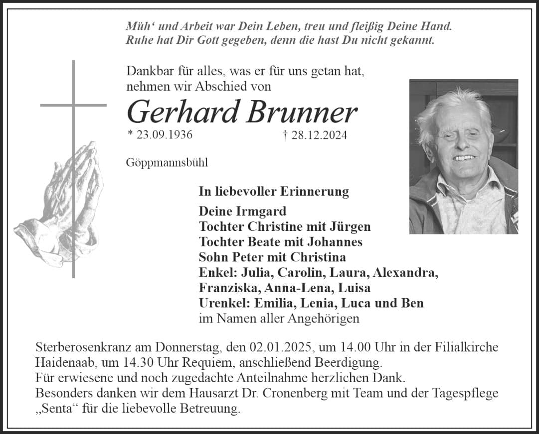 Herr Gerhard Brunner