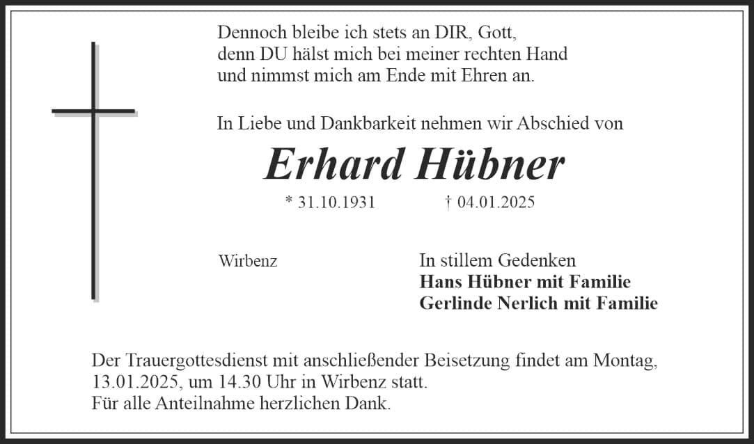 Herr Erhard Hübner