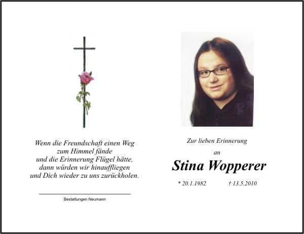 Frau Stina Wopperer