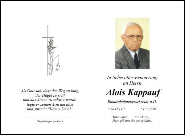Herr Alois Kappauf